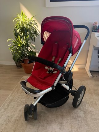 Silla de paseo Quinny roja + capazo