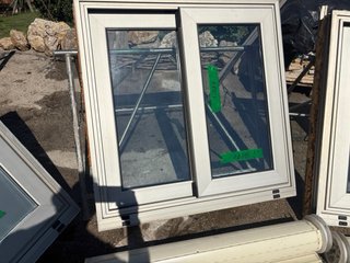 Lote 6 Ventanas Aluminio con doble cristal