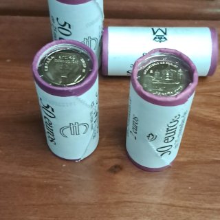 Cartuchos de 25 monedas 2 euros España 2026