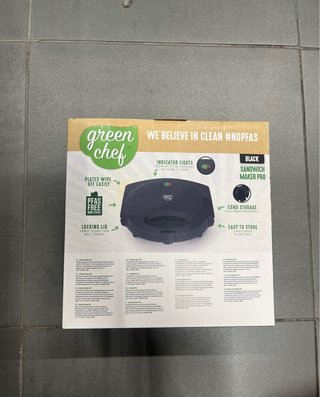 Sandwichera Green Chef Pro Negra