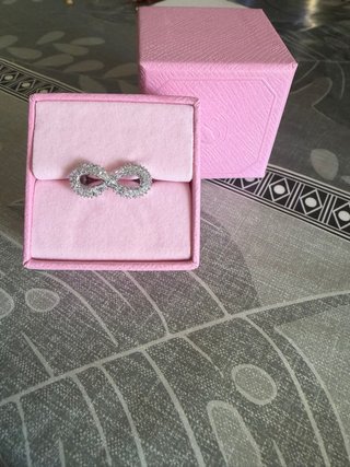 Anillo Infinito Swarovski Plata