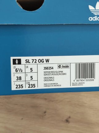 T38 Adidas SL 72 OG rosa/rojo