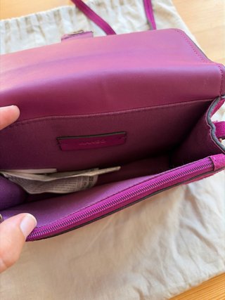 Bolso Mango Fucsia Suede