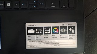 Portátil Acer Aspire E-15 Negro