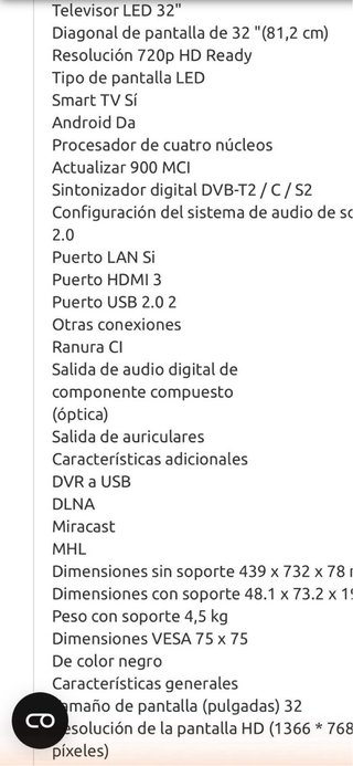 Smart TV Toshiba 32”  LED HD