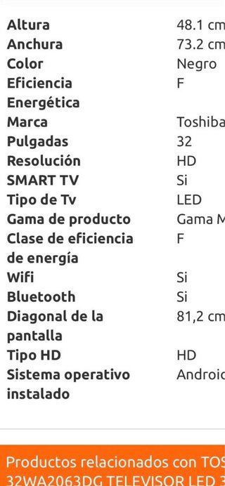 Smart TV Toshiba 32”  LED HD