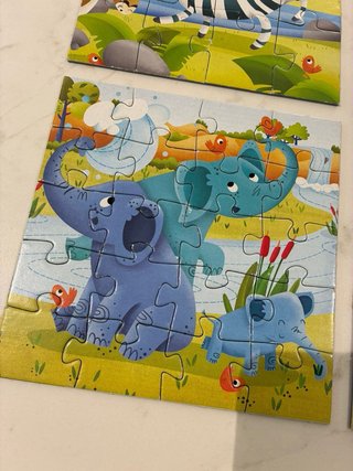 Puzzles Infantiles Animales de la Selva (4 uds)