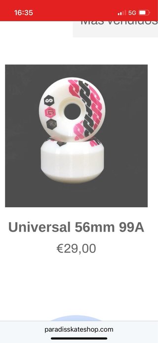 Ruedas Skate Universal 56mm 99A (Set de 4)