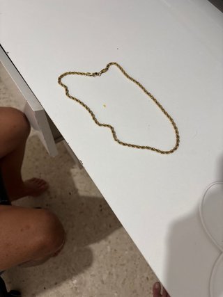 Cadena bañada en oro 18k