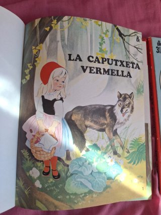Lote 2 cuento antiguo vintage catalan