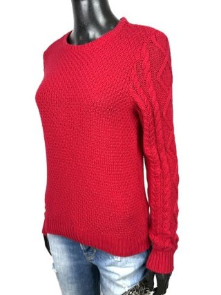 Lauren Ralph Lauren Maglione Donna PL Petite Rosso