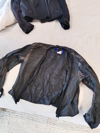 Chaqueta de moto negra