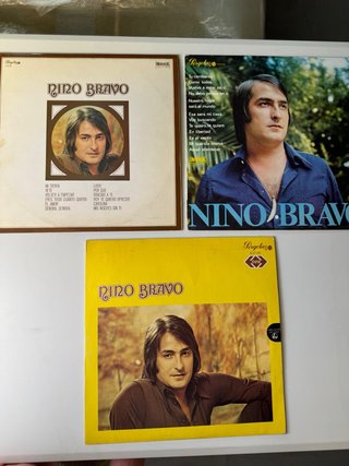 3 Vinilos LP Nino Bravo Nacional Pop