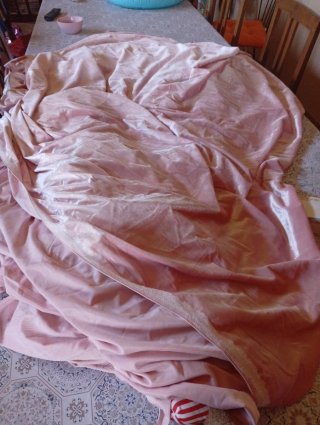 Tela terciopelo rosa
