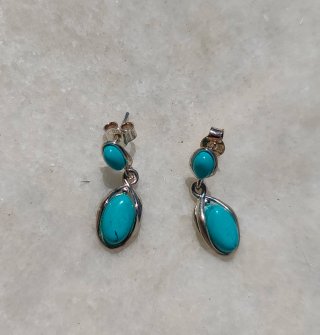 Pendientes Plata Turquesa