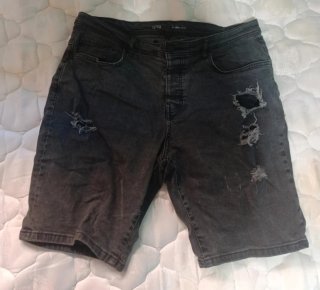 Pantalón corto vaquero gris M