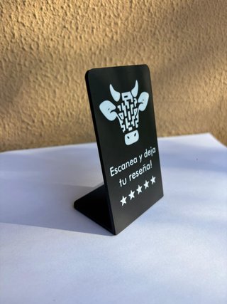 Soporte NFC + QR personalizado para reseñas