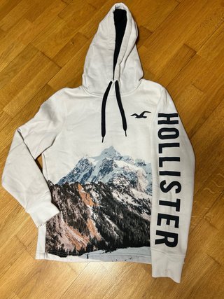 Sudadera Hollister Montaña y Logo