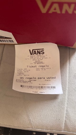 Vans Milton Black/Gum Talla 43