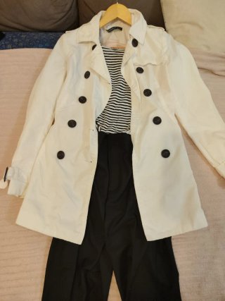Pack gabardina,camisa y pantalón Zara Stradivarius