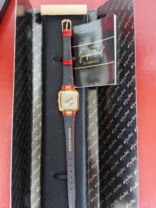 Reloj Jacques Farel Mujer Correa Roja