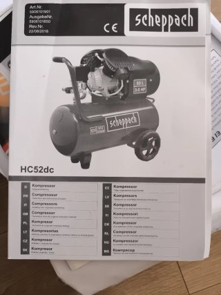 Compresor scheppach HC52dc 50L 3.0HP