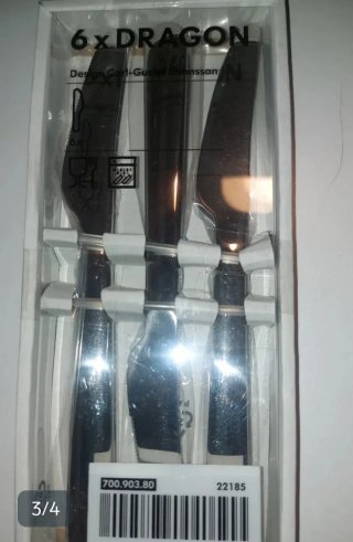 Juego 12 Tenedores y 12 Cuchillos  DRAGON NUEVOS.