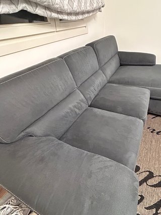Divano Febal con chaise longue antracite