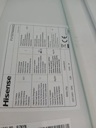 Congelador vertical Hisense