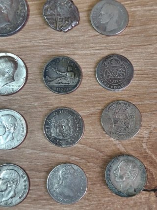 Gran lote  monedas de plata