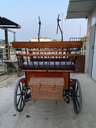 Carro para pony. Faetón Siamés