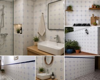 Azulejos Roca 34 m² + piezas extra
