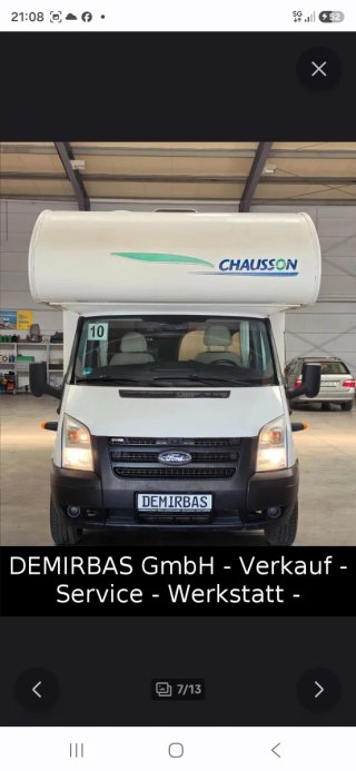 Autocaravana Chausson Ford Transit