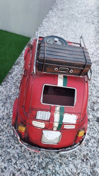 Fiat 600 Miniatura Vermelha