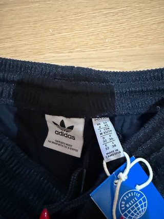 Pantalón chándal Adidas firebird oversize negro