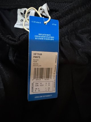 Pantalón chándal Adidas firebird oversize negro