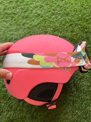 Casco, gafas y guantes esquí niña 12-14 años