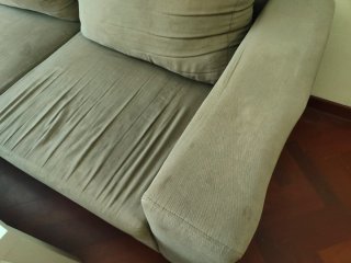 Sofá Cama chaise longue Gris 240cm