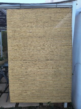 Estor bambú natural 120x180cm plegable