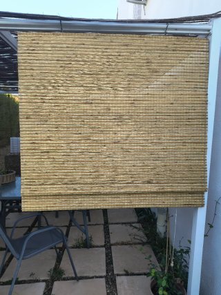 Estor bambú natural 120x180cm plegable