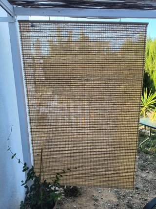 Estor bambú natural 120x180cm plegable