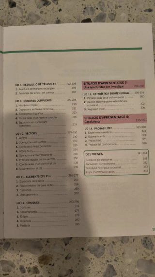 Libro matemáticas 1 de bachillerato en catalán