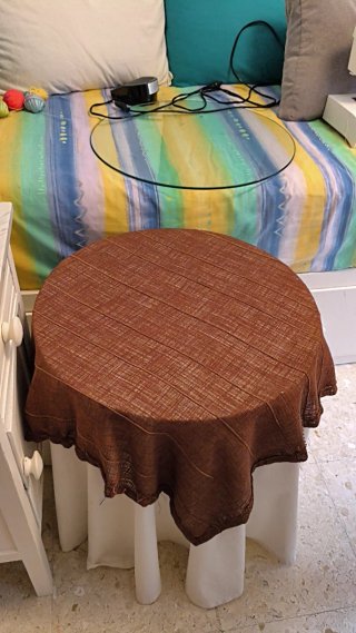 Mesa Camilla Redonda Marrón