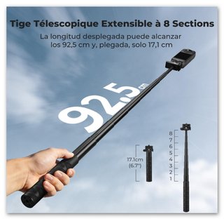 K&F CONCEPT Palo Selfie Plegable 92.5cm