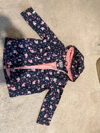 Giacchetta per bambini unicorni blu e rosa