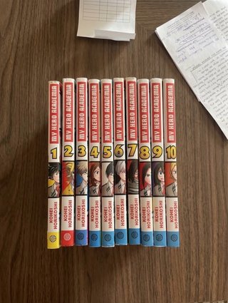 Lote Tomos 1-10 Manga My Hero Academia (Kōhei Hori
