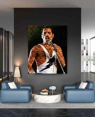 Quadro Mosaico Freddie Mercury Queen