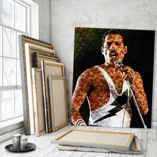 Quadro Mosaico Freddie Mercury Queen