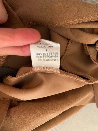 Minigonna Beige Made in Italy Tg L