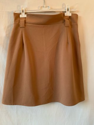 Minigonna Beige Made in Italy Tg L